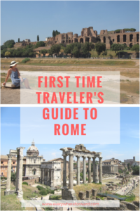 first time traveler's guide to rome
