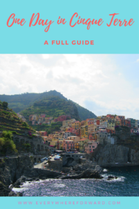 one day in cinque terre