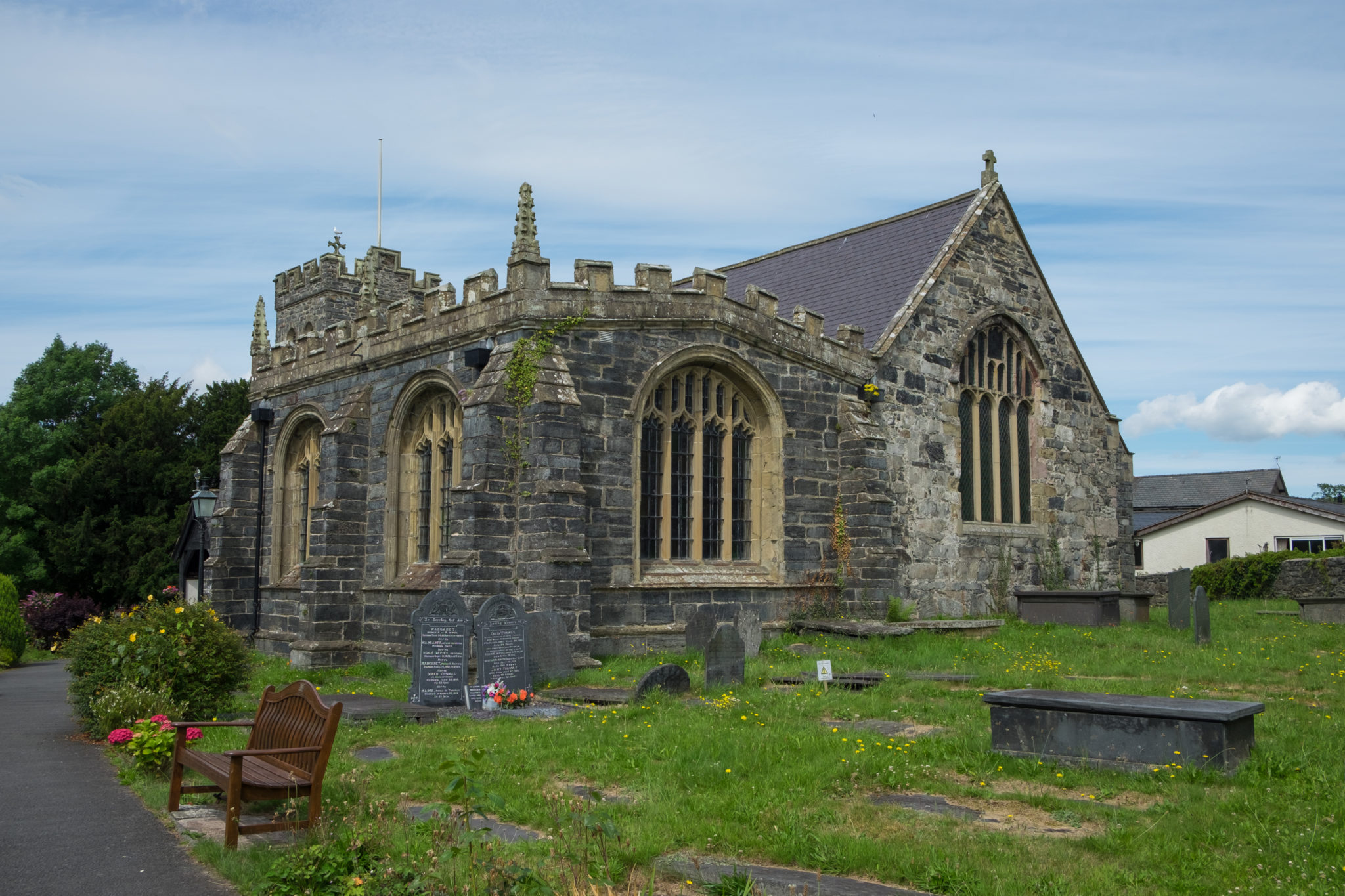 Saint Grwst Church in Llanrwst, Snowdonia national park